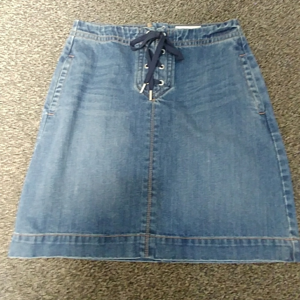 Ann Taylor Denim Miniskirt.  Size 0